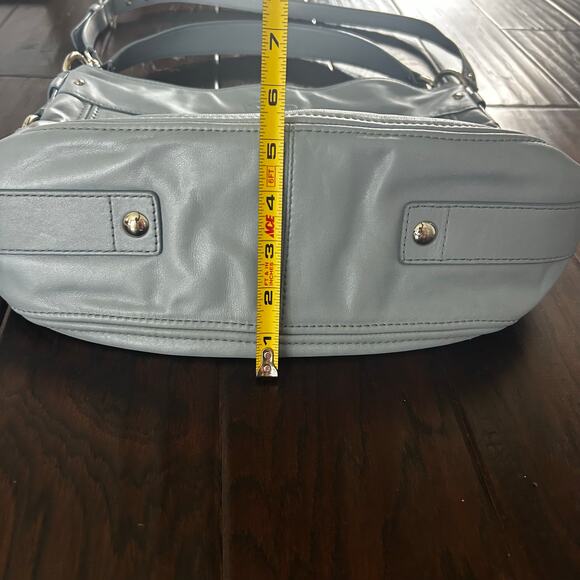 Coach 2010 Baby Blue F14706 Leather bag Slouchy carry-all + crossbody strap - Picture 8 of 10